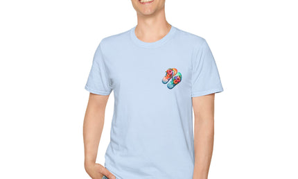 Island Life Unisex T-Shirt | Tropical Flip Flop Graphic Tee