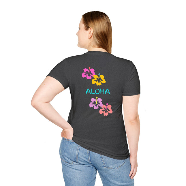 Aloha Hibiscus Tropical Summer Tee