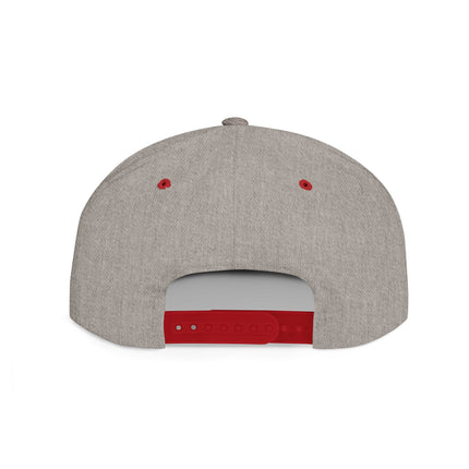 Fish Vibes Flat Bill Snapback Hat with Fish Design