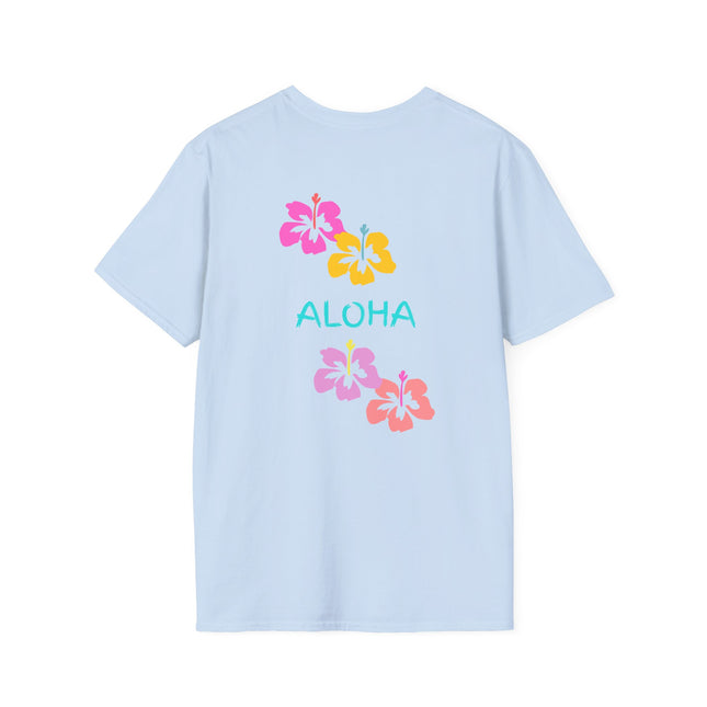 Aloha Hibiscus Tropical Summer Tee