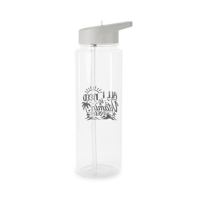 Tritan Water Bottle with 'All I Need is Vitamin Sea' Design,