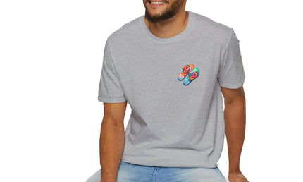Island Life Unisex T-Shirt | Tropical Flip Flop Graphic Tee