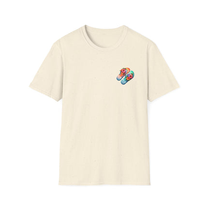 Island Life Unisex T-Shirt | Tropical Flip Flop Graphic Tee