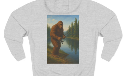 Bigfoot Lake Fishing Fleece Hoodie