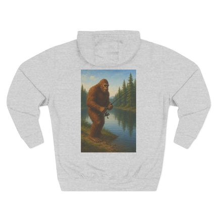 Bigfoot Lake Fishing Fleece Hoodie