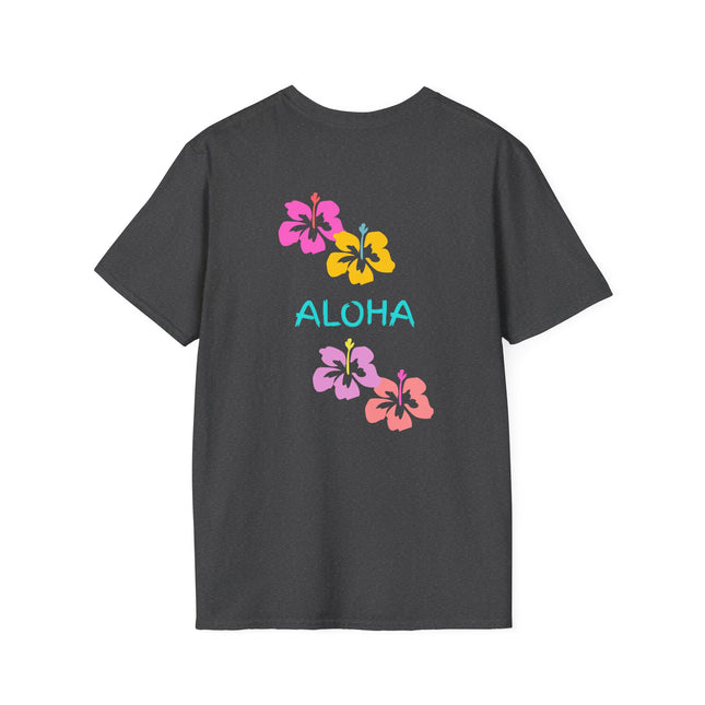 Aloha Hibiscus Tropical Summer Tee