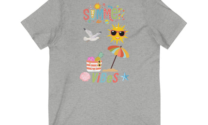 Bright Summer Vibes V-Neck Tee