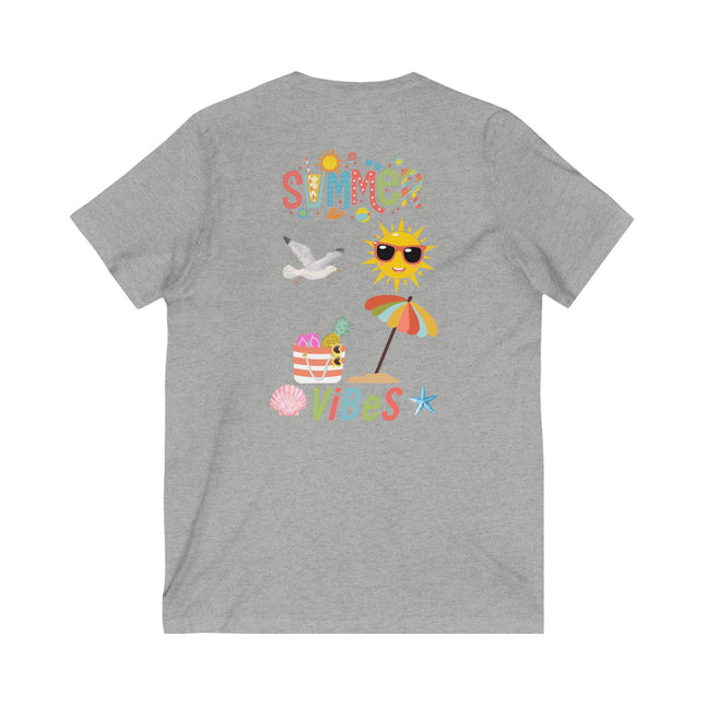 Bright Summer Vibes V-Neck Tee