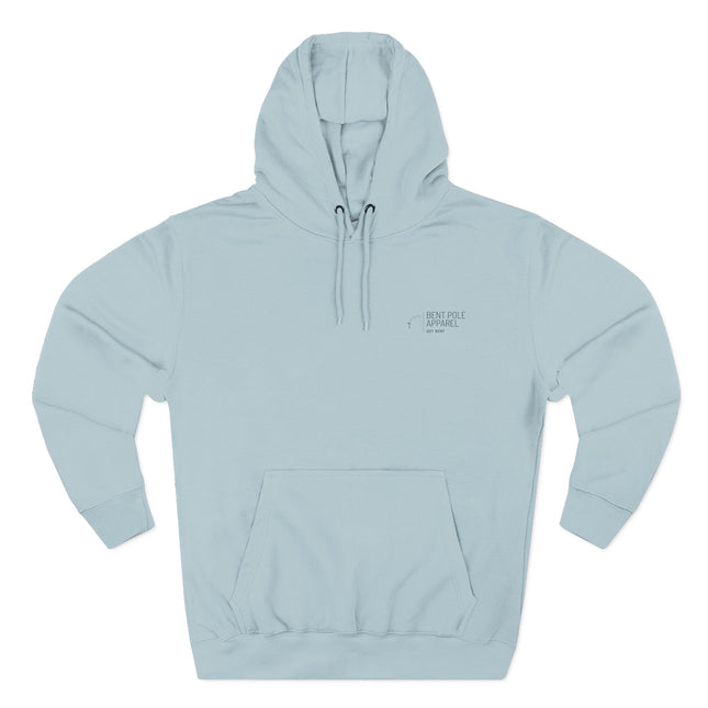 Hooked for Life Fishing Fleece Hoodie