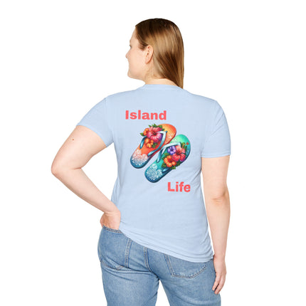 Island Life Flip Flop T-Shirt, Summer Vibes Tee