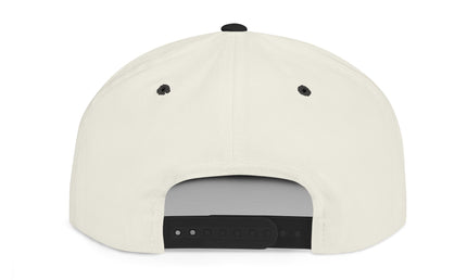 Patriotic Flat Bill Snapback Hat with Flag Design