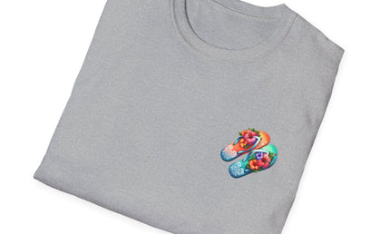 Island Life Unisex T-Shirt | Tropical Flip Flop Graphic Tee