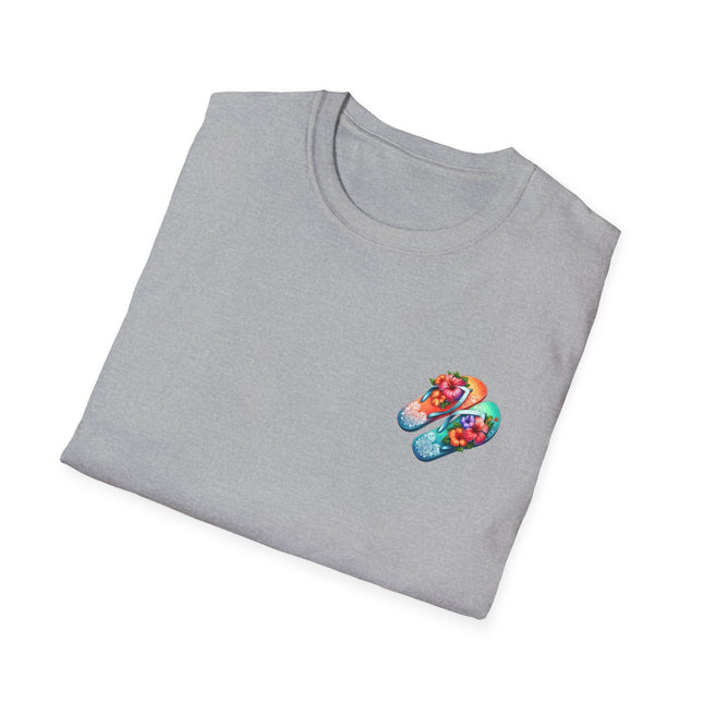 Island Life Unisex T-Shirt | Tropical Flip Flop Graphic Tee