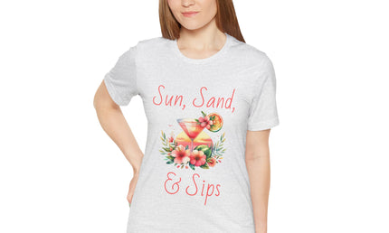 Sun, Sand, & Sips Tropical Tee