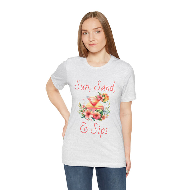 Sun, Sand, & Sips Tropical Tee