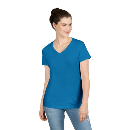 Graphic Marlin Ladies' V-Neck T-Shirt