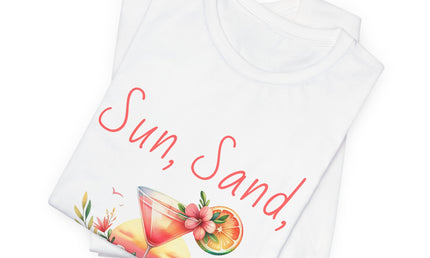 Sun, Sand, & Sips Tropical Tee