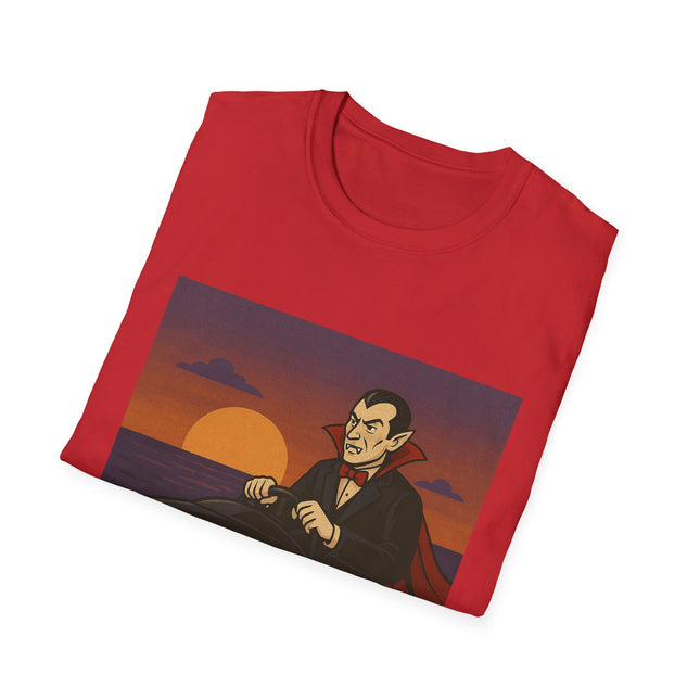 Dracula Boat Halloween Holiday Unisex Graphic Tee