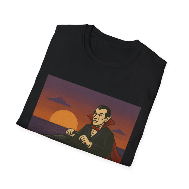 Dracula Boat Halloween Holiday Unisex Graphic Tee