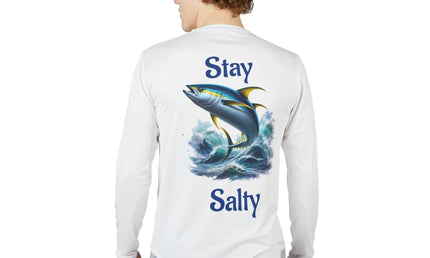Stay Salty Tuna Graphic Performance Long Sleeve Fishing Shirt SPF50