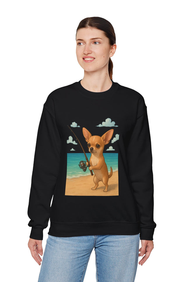 Chihuahua fishing Sweatshirt
