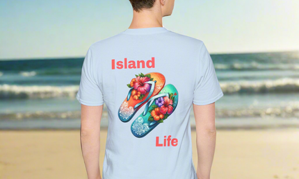 Island Life Flip Flop T-Shirt, Summer Vibes Tee