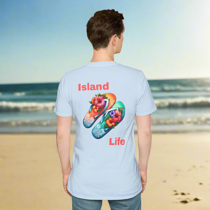 Island Life Flip Flop T-Shirt, Summer Vibes Tee