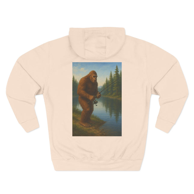 Bigfoot Lake Fishing Fleece Hoodie