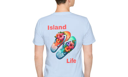 Island Life Flip Flop T-Shirt, Summer Vibes Tee