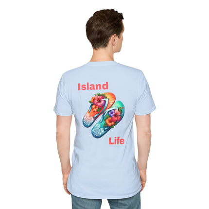 Island Life Flip Flop T-Shirt, Summer Vibes Tee