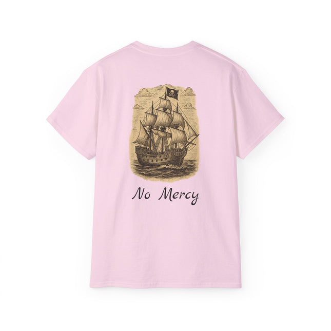 Pirate Ship No Mercy Unisex Graphic Tee