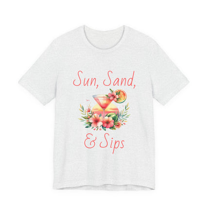 Sun, Sand, & Sips Tropical Tee