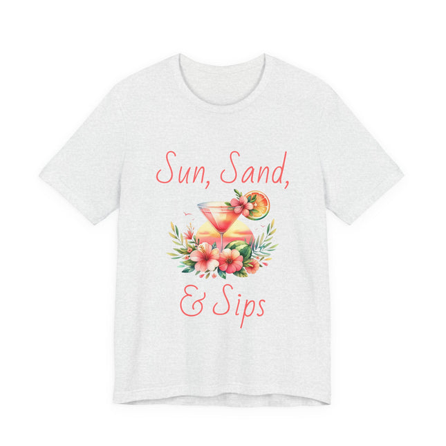 Sun, Sand, & Sips Tropical Tee