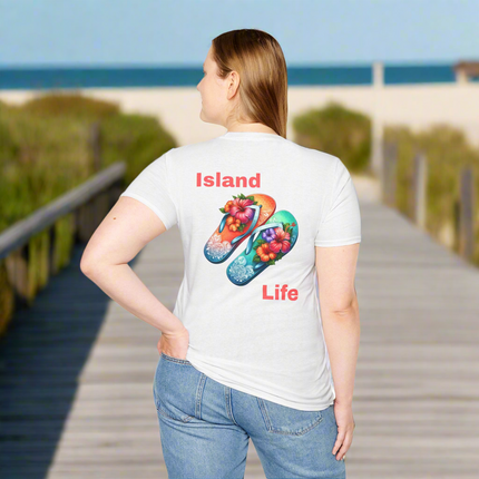 Island Life Flip Flop T-Shirt, Summer Vibes Tee