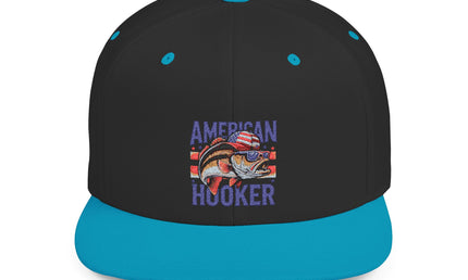American Hooker Fishing Flat Bill Snapback Hat