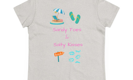 Sandy Toes Salty Kisses Women's Midweight Cotton Tee