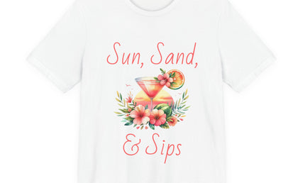 Sun, Sand, & Sips Tropical Tee