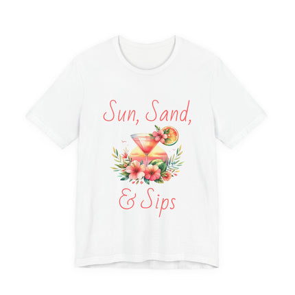 Sun, Sand, & Sips Tropical Tee