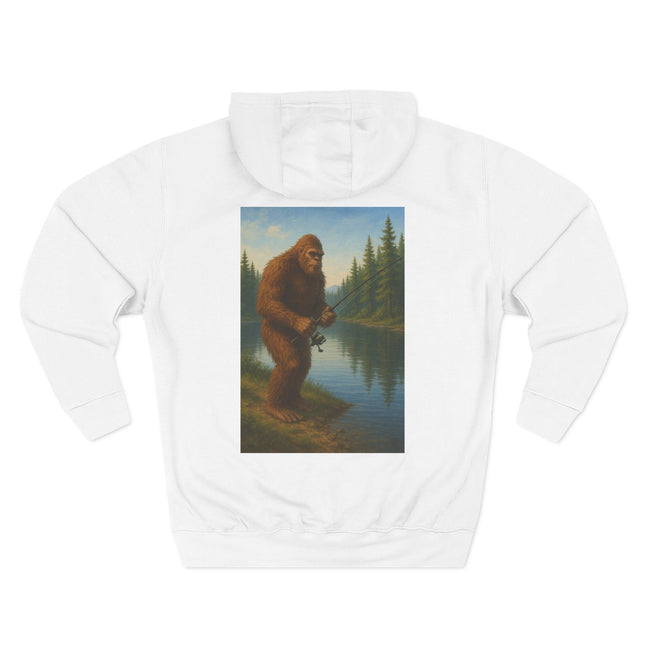Bigfoot Lake Fishing Fleece Hoodie