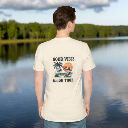 Good Vibes & High Tides T-Shirt | Unisex Soft style Tee