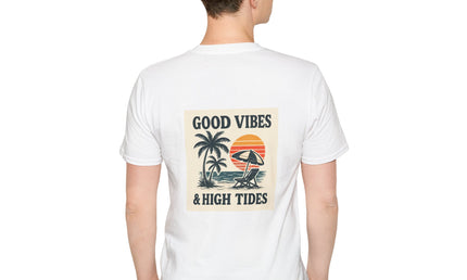 Good Vibes & High Tides T-Shirt | Unisex Soft style Tee
