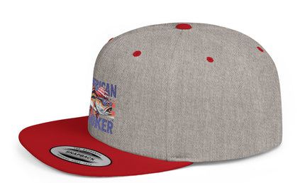 American Hooker Fishing Flat Bill Snapback Hat