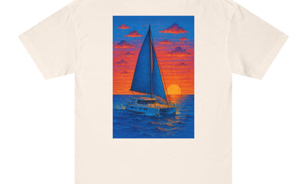 Sailing Sunset Tee, Nautical T-Shirt