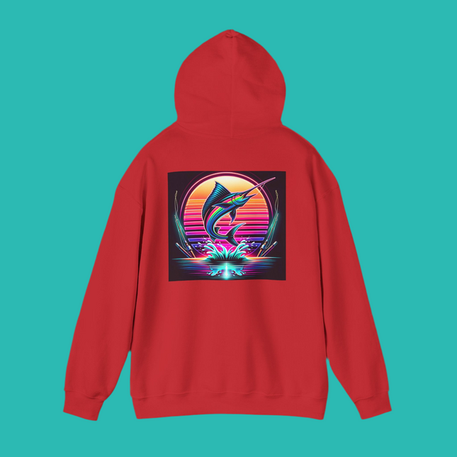 Graphic Marlin Hoodie, Unisex Sweatshirt