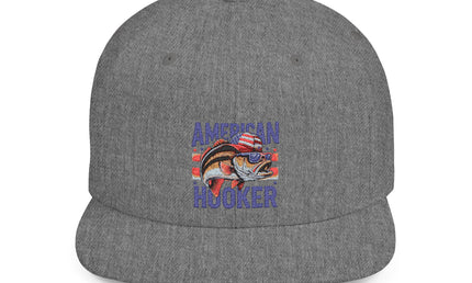 American Hooker Fishing Flat Bill Snapback Hat
