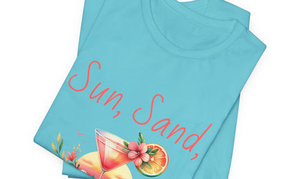 Sun, Sand, & Sips Tropical Tee