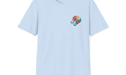 Island Life Unisex T-Shirt | Tropical Flip Flop Graphic Tee