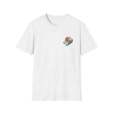 Island Life Unisex T-Shirt | Tropical Flip Flop Graphic Tee