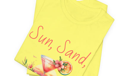 Sun, Sand, & Sips Tropical Tee