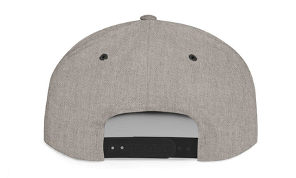 Fish Vibes Flat Bill Snapback Hat with Fish Design
